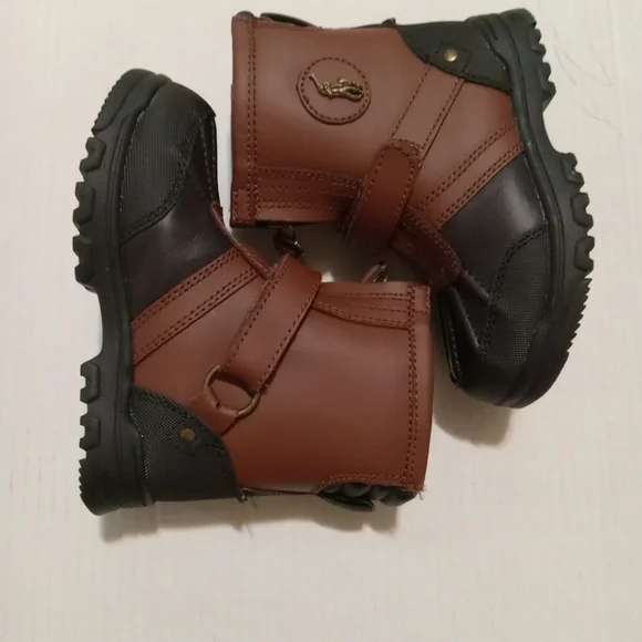 Ralph Lauren Polo boys boots size 10 - Picture 3 of 6